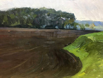 Oil painting It is getting dark Bloshenko Anatoly Mikhailovich