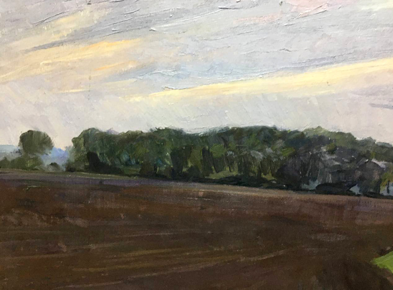 Oil painting It is getting dark Bloshenko Anatoly Mikhailovich