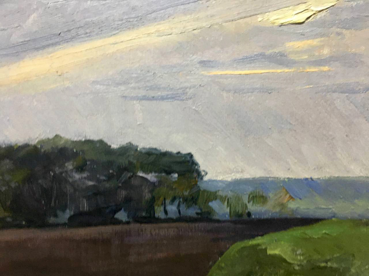 Oil painting It is getting dark Bloshenko Anatoly Mikhailovich