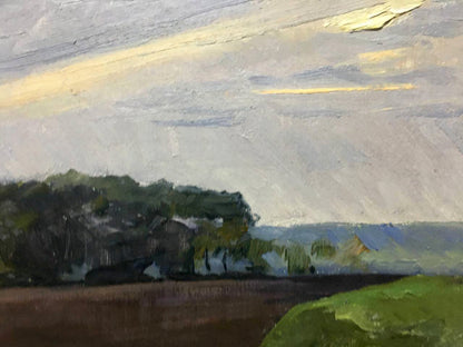 Oil painting It is getting dark Bloshenko Anatoly Mikhailovich