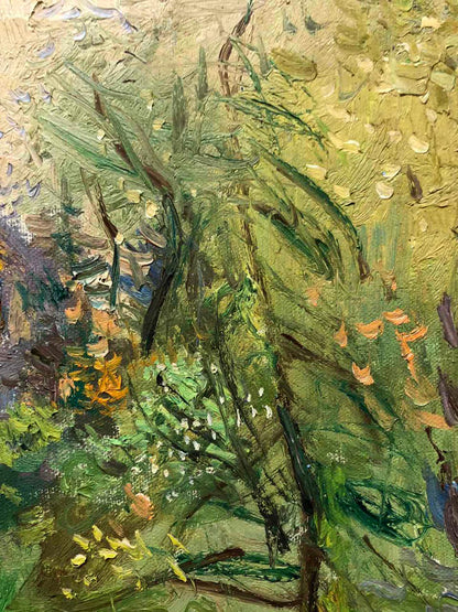 Oil painting House in the woods Zaretskyi Viktor