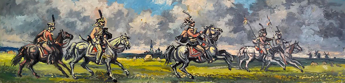 Oil painting Riders Unknown author