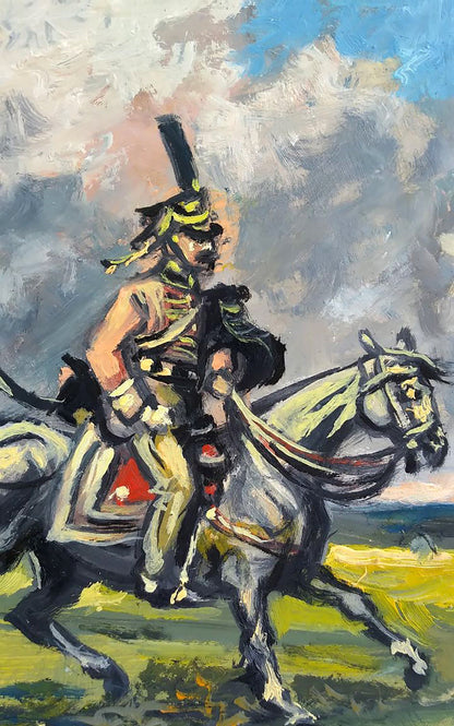 Oil painting Riders Unknown author