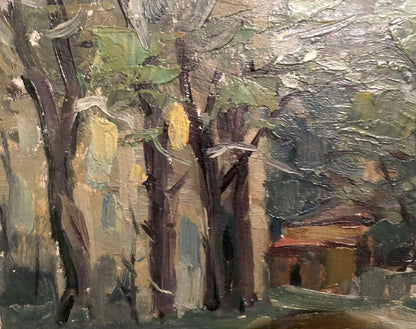 Oil painting Urban landscape Zaretskyi Viktor