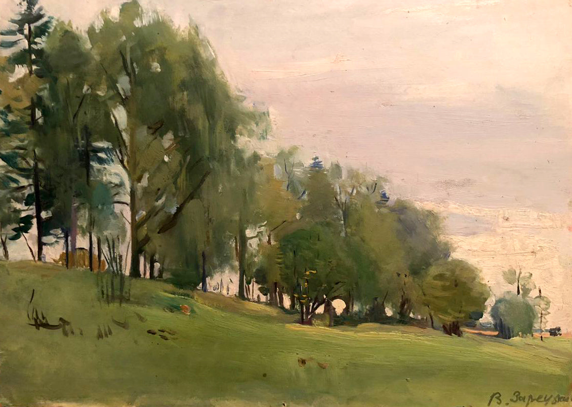 Oil painting Forest landscape Zaretskyi Viktor