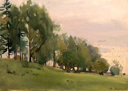 Oil painting Forest landscape Zaretskyi Viktor