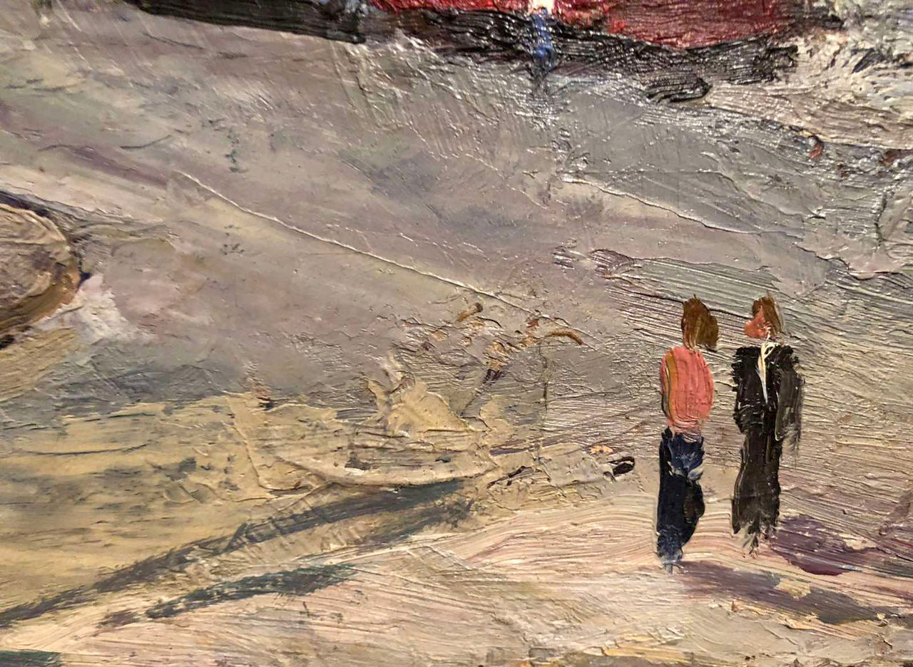 Oil painting Urban landscape Litvinenko Vladimir Nikolaevich