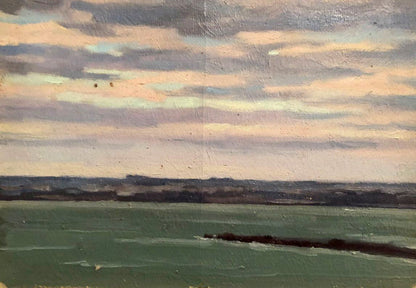 Oil painting On the shore Karmanov N. D.