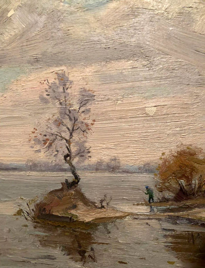 Oil painting Island Sergey Dmitrievich Molodchikov