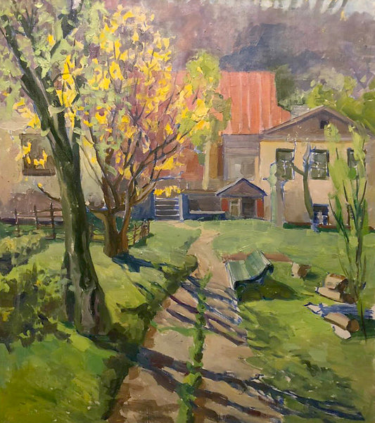 Oil painting Native home Zhabinsky A. M.