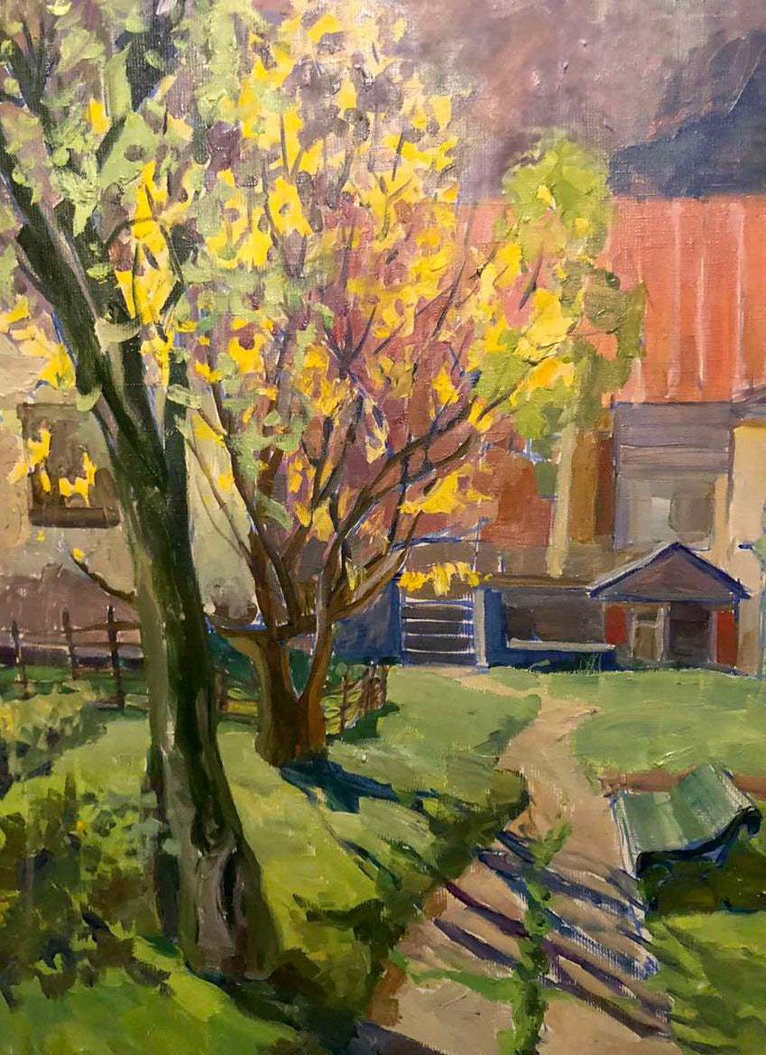 Oil painting Native home Zhabinsky A. M.