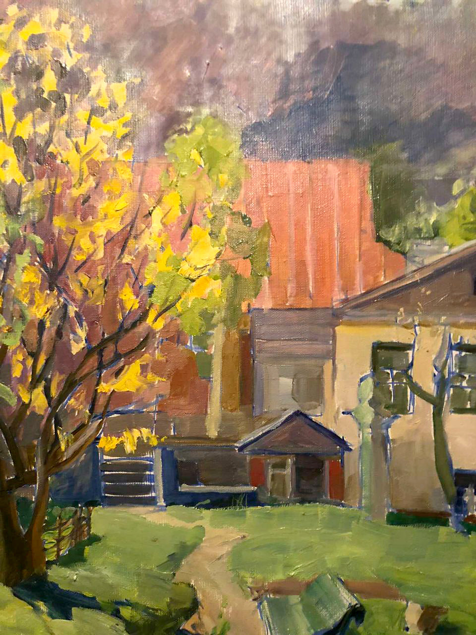 Oil painting Native home Zhabinsky A. M.