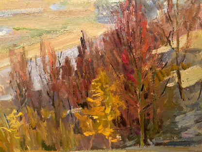 Oil painting Last snow Kogan-Shats Matvey Borisovich