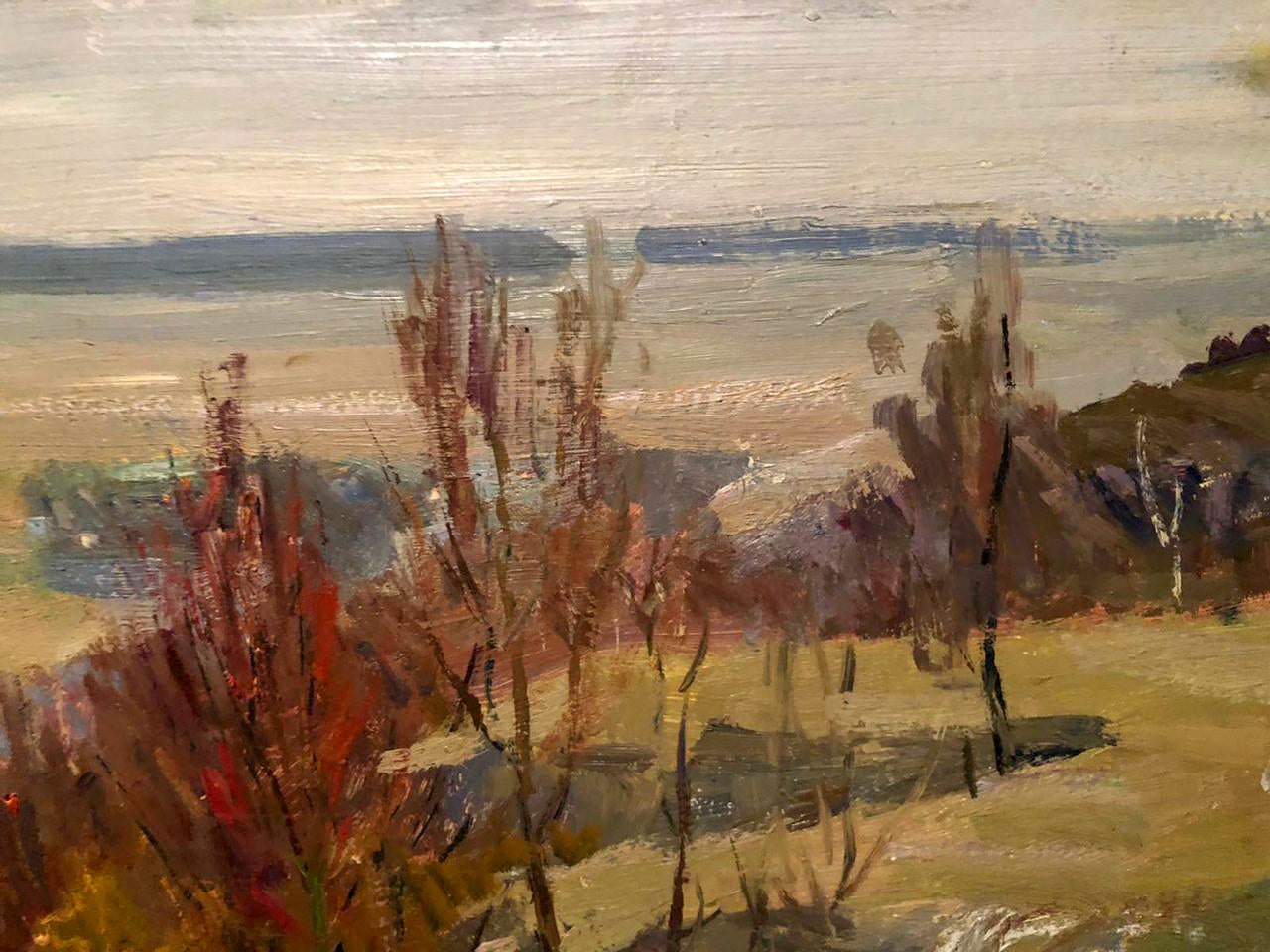 Oil painting Last snow Kogan-Shats Matvey Borisovich