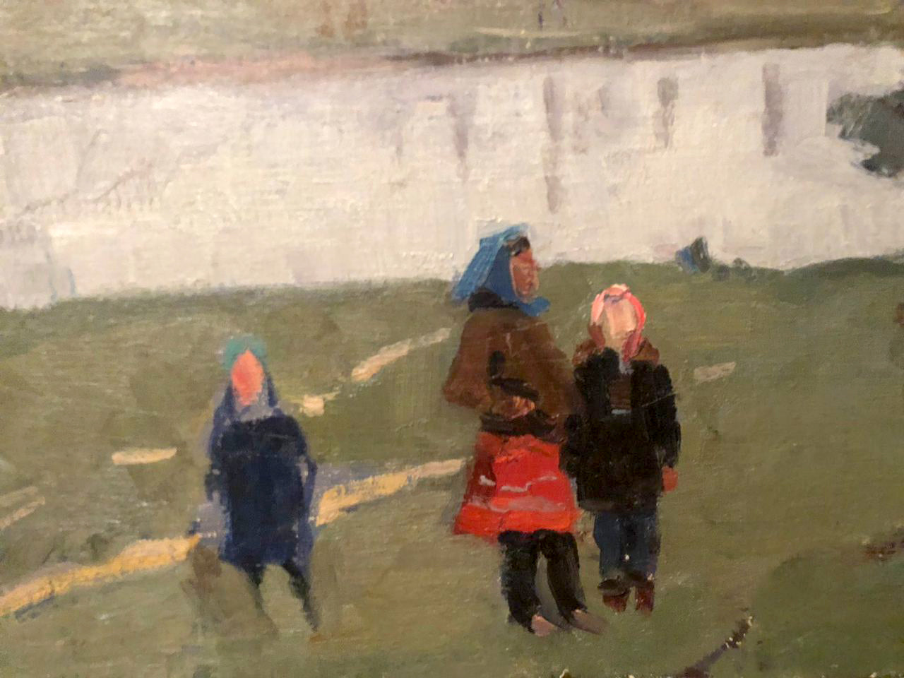 Oil painting It's a nasty day Khrustalenko Nikolai Alexandrovich