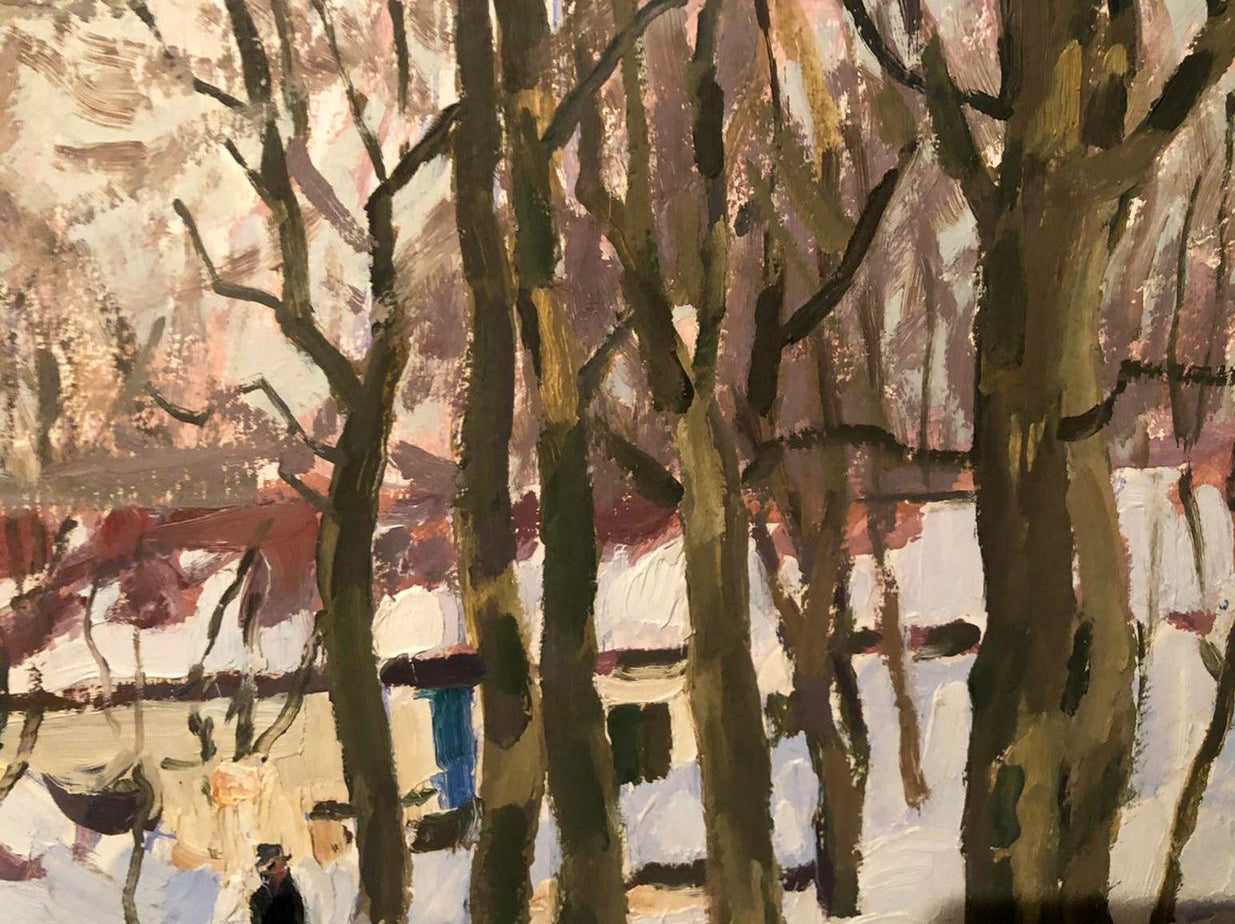 Oil painting In the park Bortnikov Nikolay Fedorovich