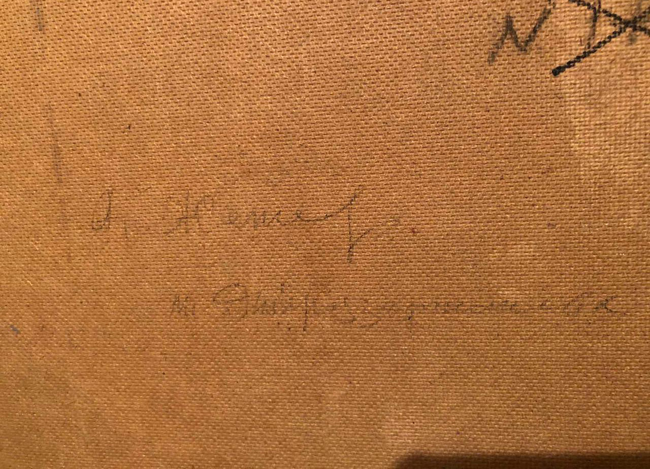 Oil painting Volkhov village Zhezher Anatoly Mikhailovich