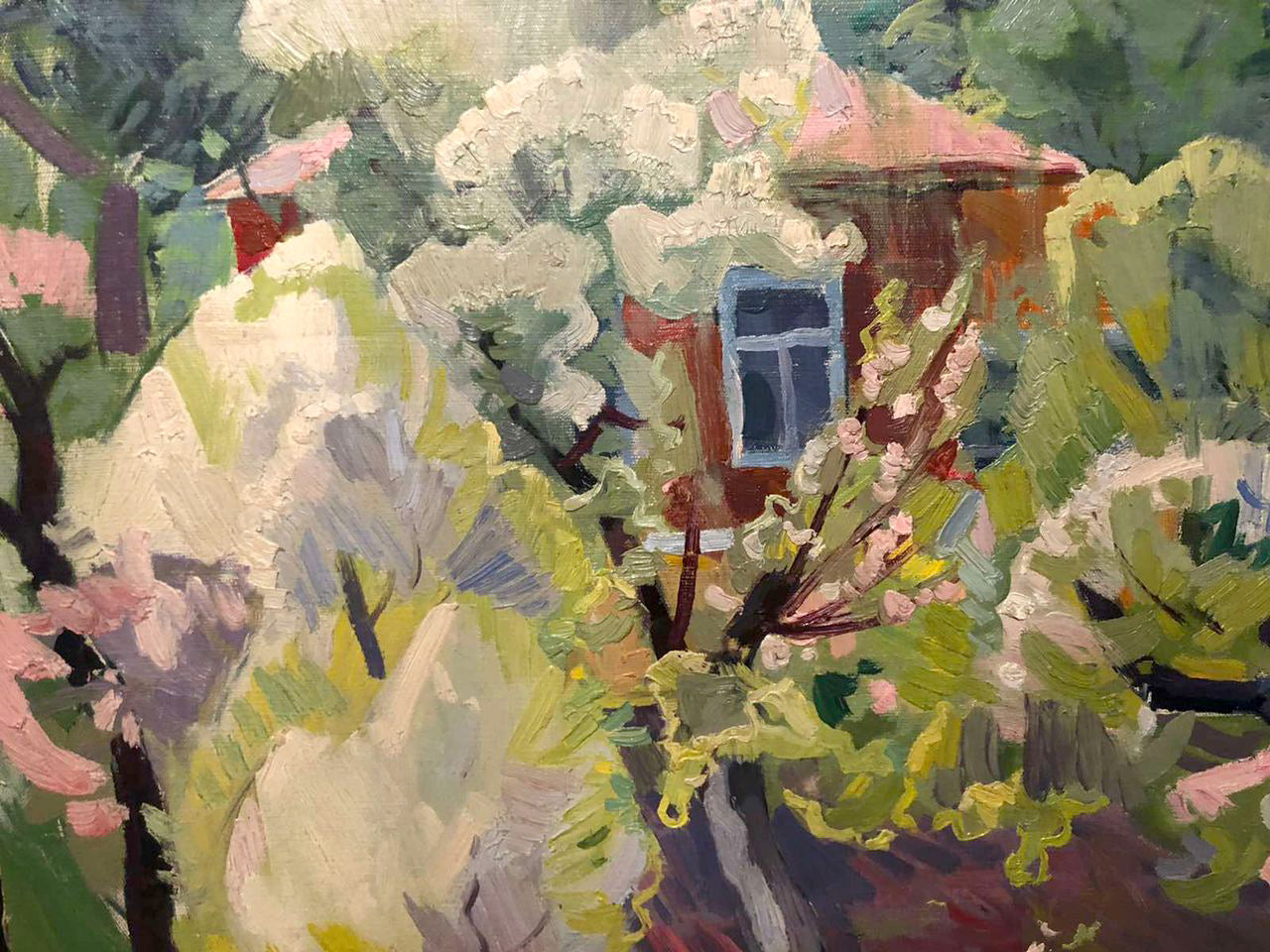 Oil painting House in the garden Matyushenko Viktor Ivanovich