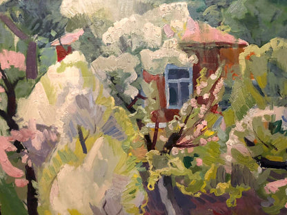Oil painting House in the garden Matyushenko Viktor Ivanovich