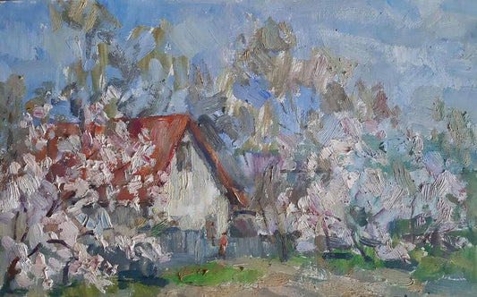 Oil painting Spring came Kovalenko Ivan Mikhailovich