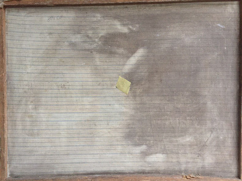 Oil painting Ukrainian naive Mother with a rolling pin