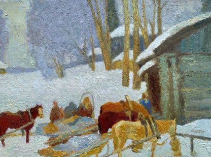 Oil painting Expectation Vladimir Yakovlevich Yukin