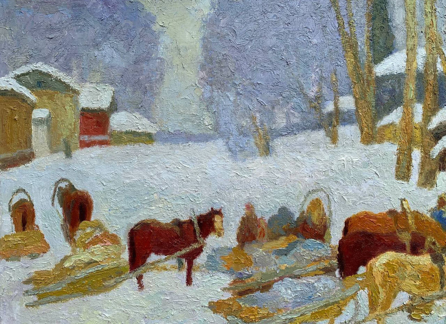 Oil painting Expectation Vladimir Yakovlevich Yukin