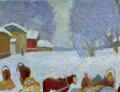 Oil painting Expectation Vladimir Yakovlevich Yukin