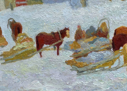 Oil painting Expectation Vladimir Yakovlevich Yukin