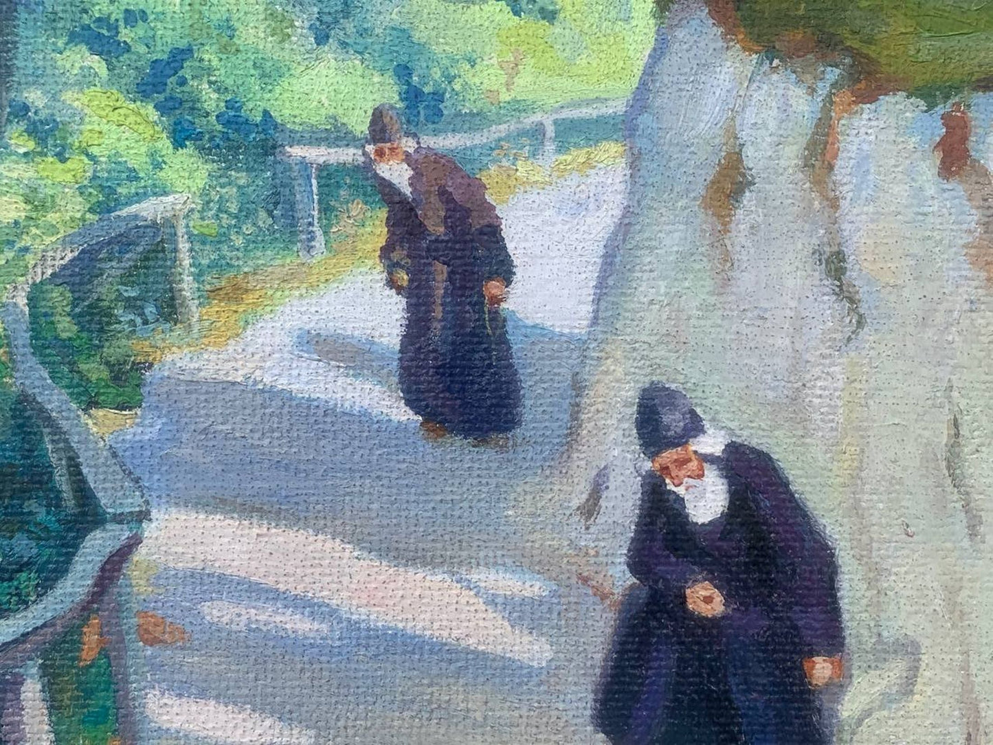 Oil painting Svyatogorsky monastery Konstantin Vasilyevich Zaruba