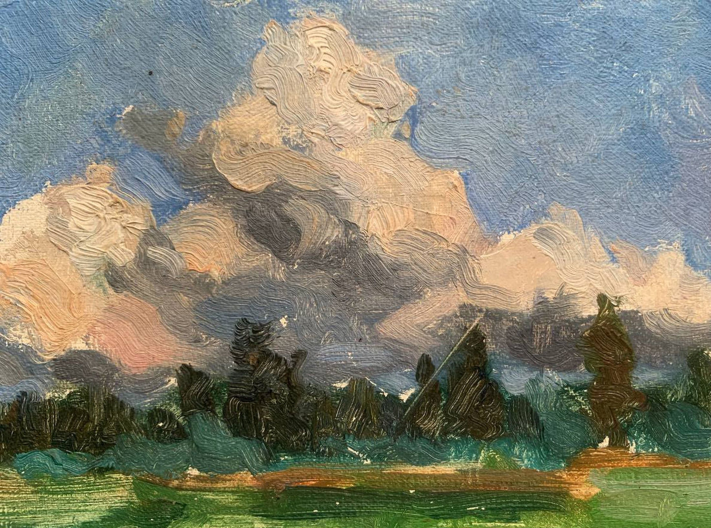 Oil painting Сlouds are running Igor Korotkov