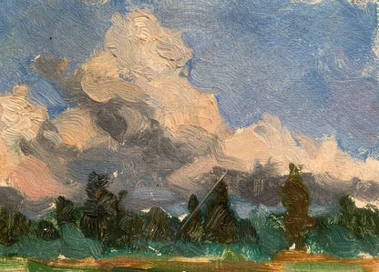 Oil painting Сlouds are running Igor Korotkov