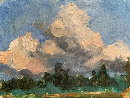 Oil painting Сlouds are running Igor Korotkov