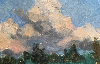 Oil painting Сlouds are running Igor Korotkov