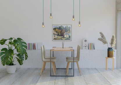 Oil Painting Village landscape Art