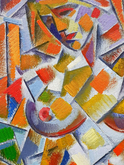 Abstract oil painting