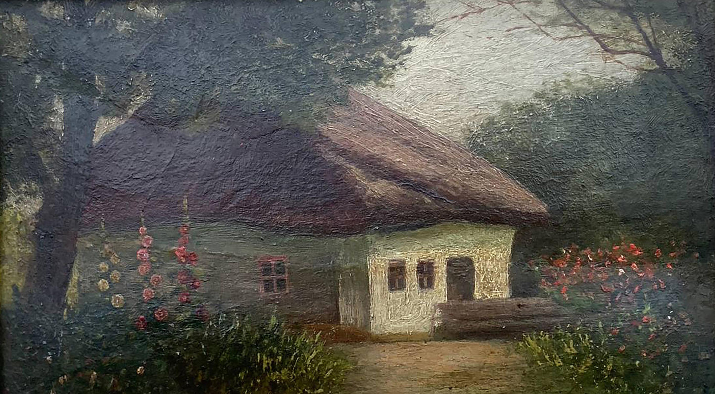 Oil painting Lonely house Vzheshch Yevhen Ksaveriyovych