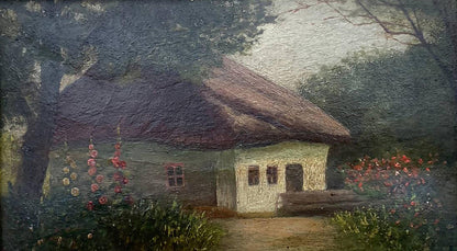 Oil painting Lonely house Vzheshch Yevhen Ksaveriyovych