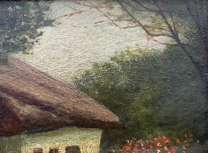 Oil painting Lonely house Vzheshch Yevhen Ksaveriyovych