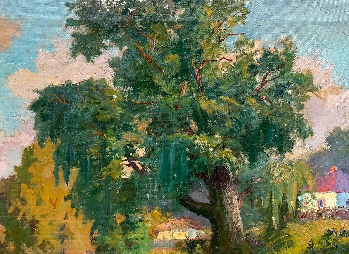 Oil painting Country life Rudenko Vladimir Mikhailovich