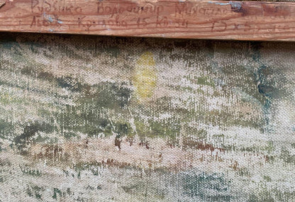 Oil painting Country life Rudenko Vladimir Mikhailovich