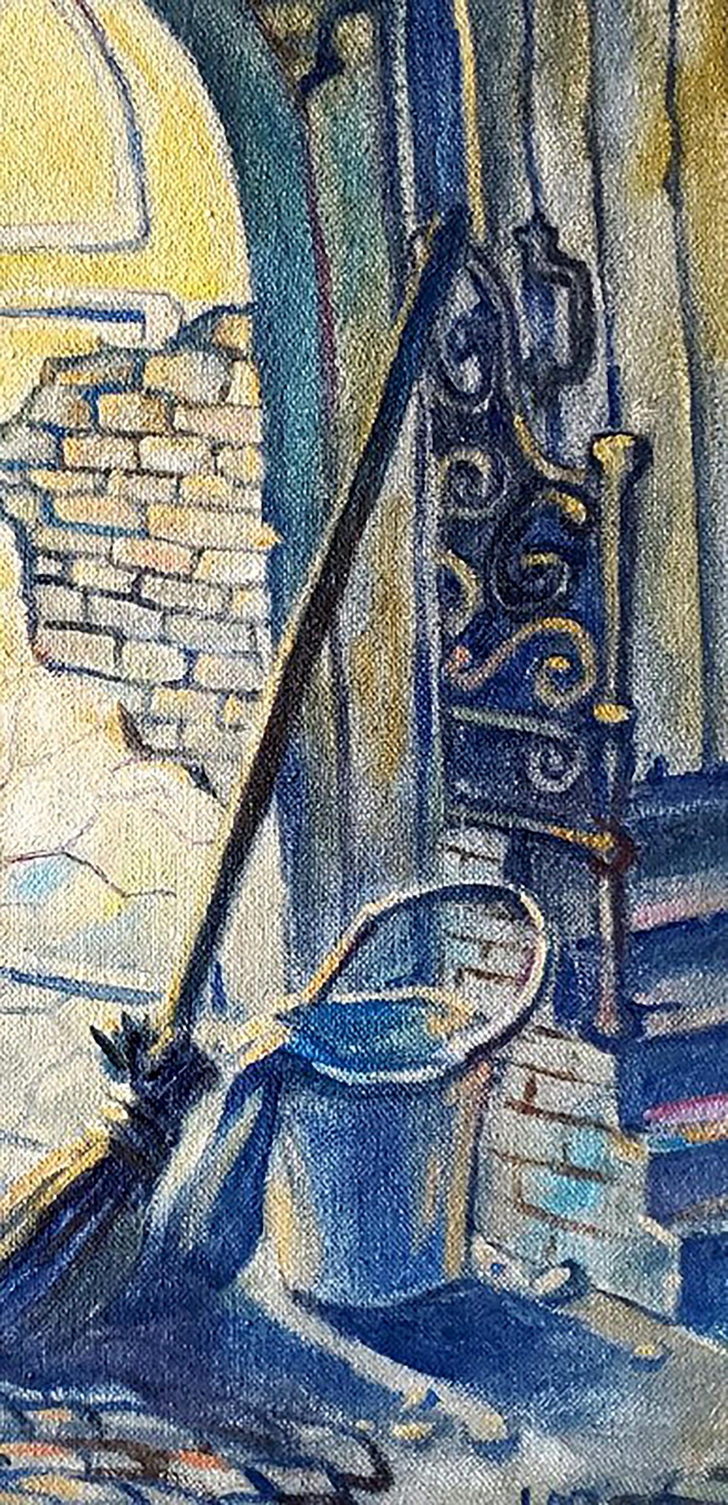 Oil painting Odessa courtyard Litvinov Daniil Olegovich