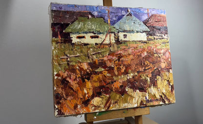 Oil painting Road to the village Ivanyuk Alex