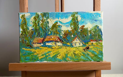 Oil painting Near the village Ivanyuk Oksana