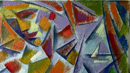 Abstract oil painting Fragmented Beauty Peter Dobrev